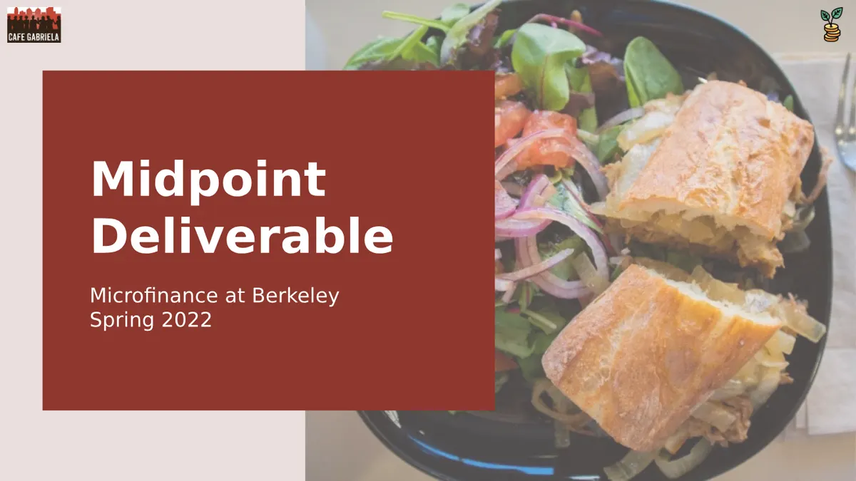 Midpoint Deliverable - Slide 1 of 32